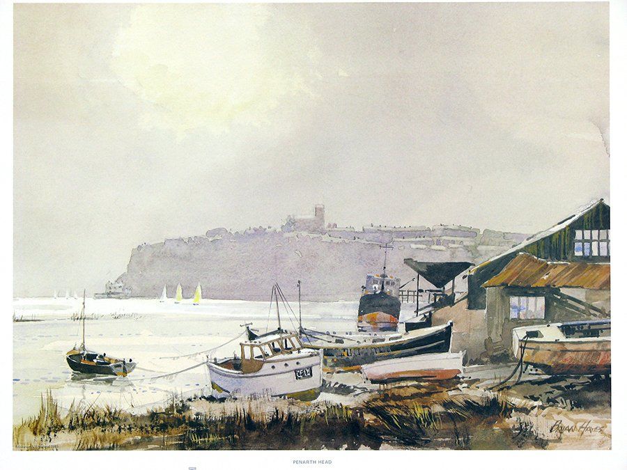 Penarth Head by Brian Hayes watercolour print
