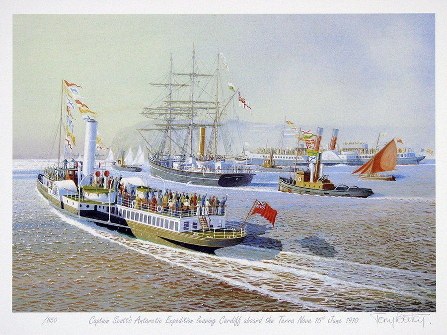 Terra Nova leaving Cardiff  by Tony Batey