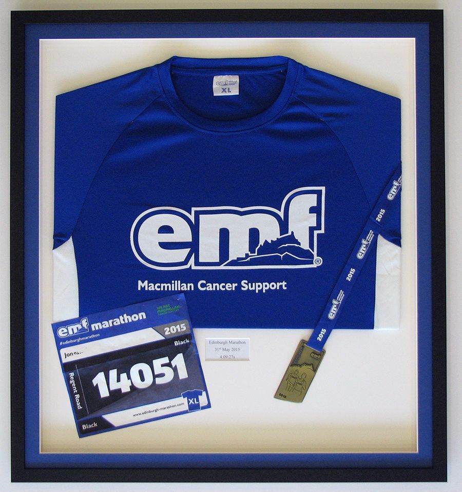 Shirt and extras framed