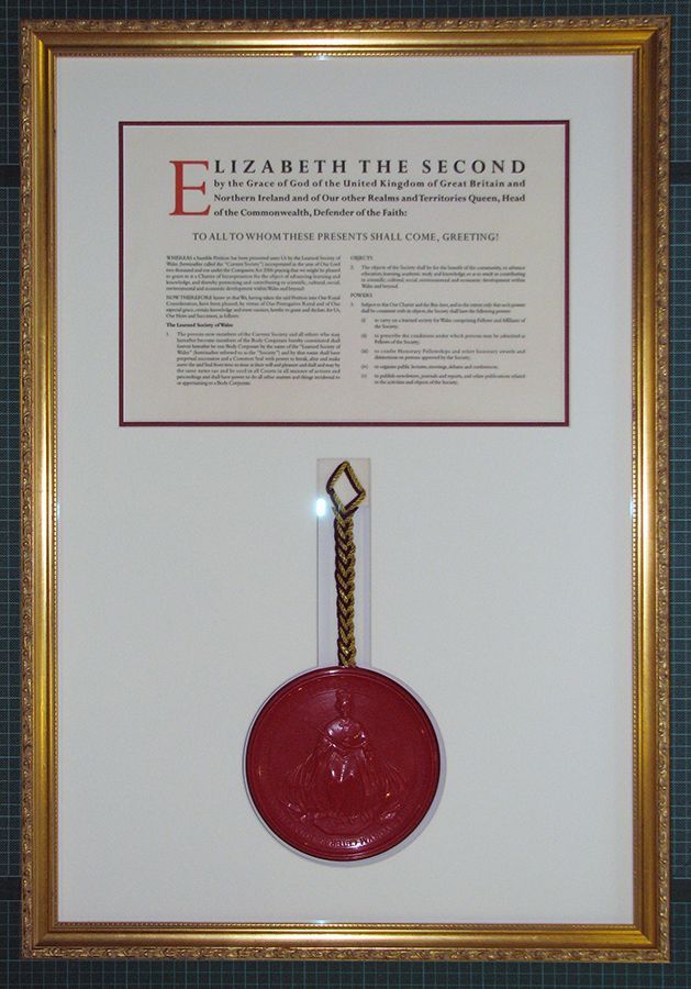 Queen's medal and cert framed
