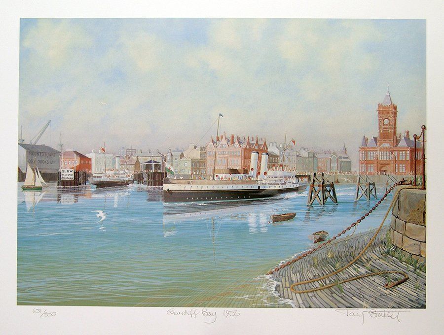 Cardiff Bay 1956  by Tony Batey