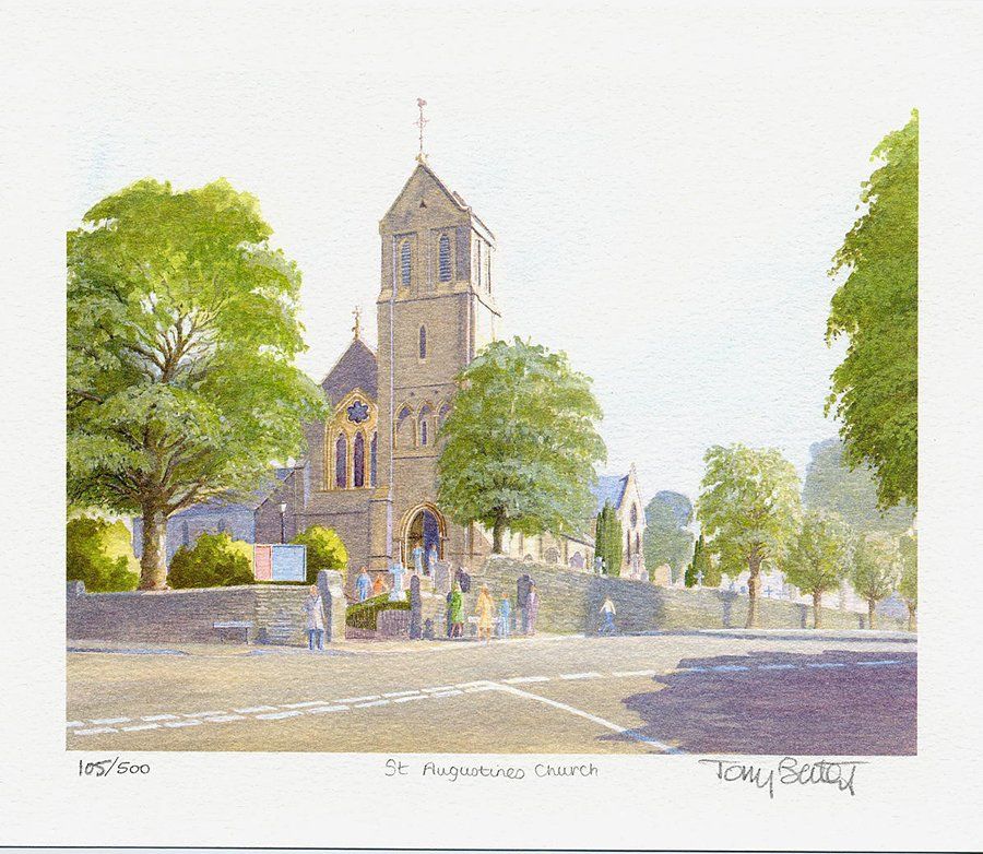 St Augustines Church Penarth by Tony Batey, Penarth Prints