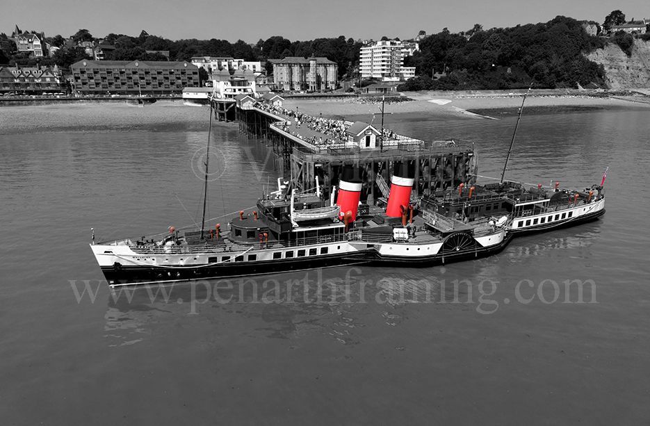 Waverley at Penarth Pier - spot colour