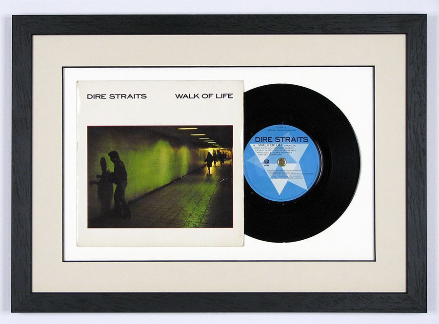 Record and sleeve framed