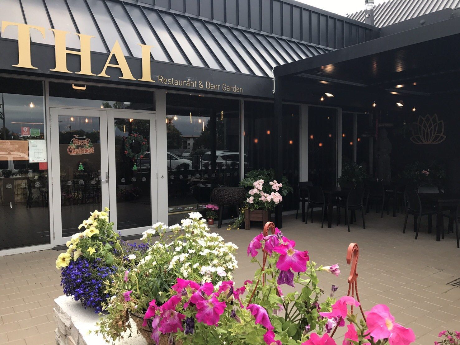 Our beer garden in Christchurch