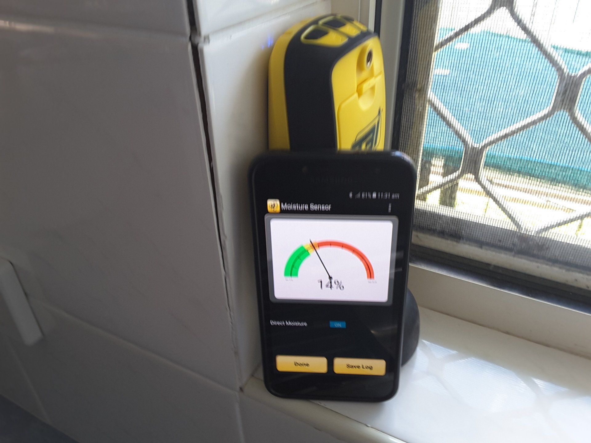 Thermal Imaging Camera Reading Moisture Level — Termite Control in Craignish, QLD