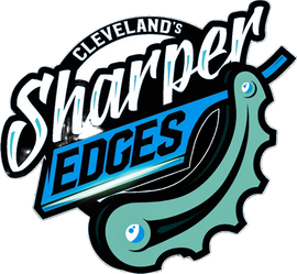 A logo for cleveland 's sharper edges is shown