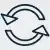 Ilustração de duas setas circulares formando um ciclo contínuo, representando alta rotatividade, a perda constante de colaboradores que eleva os custos com novos processos seletivos e trava o setor.