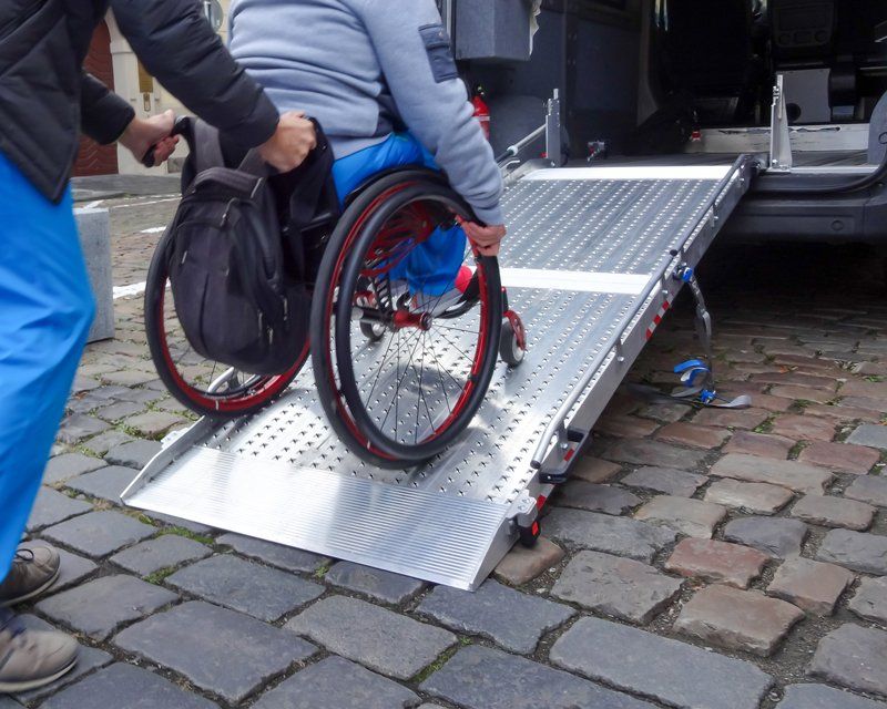 Disabled Person on Wheelchair using Car Lift — VIC & NSW — KaizenCare