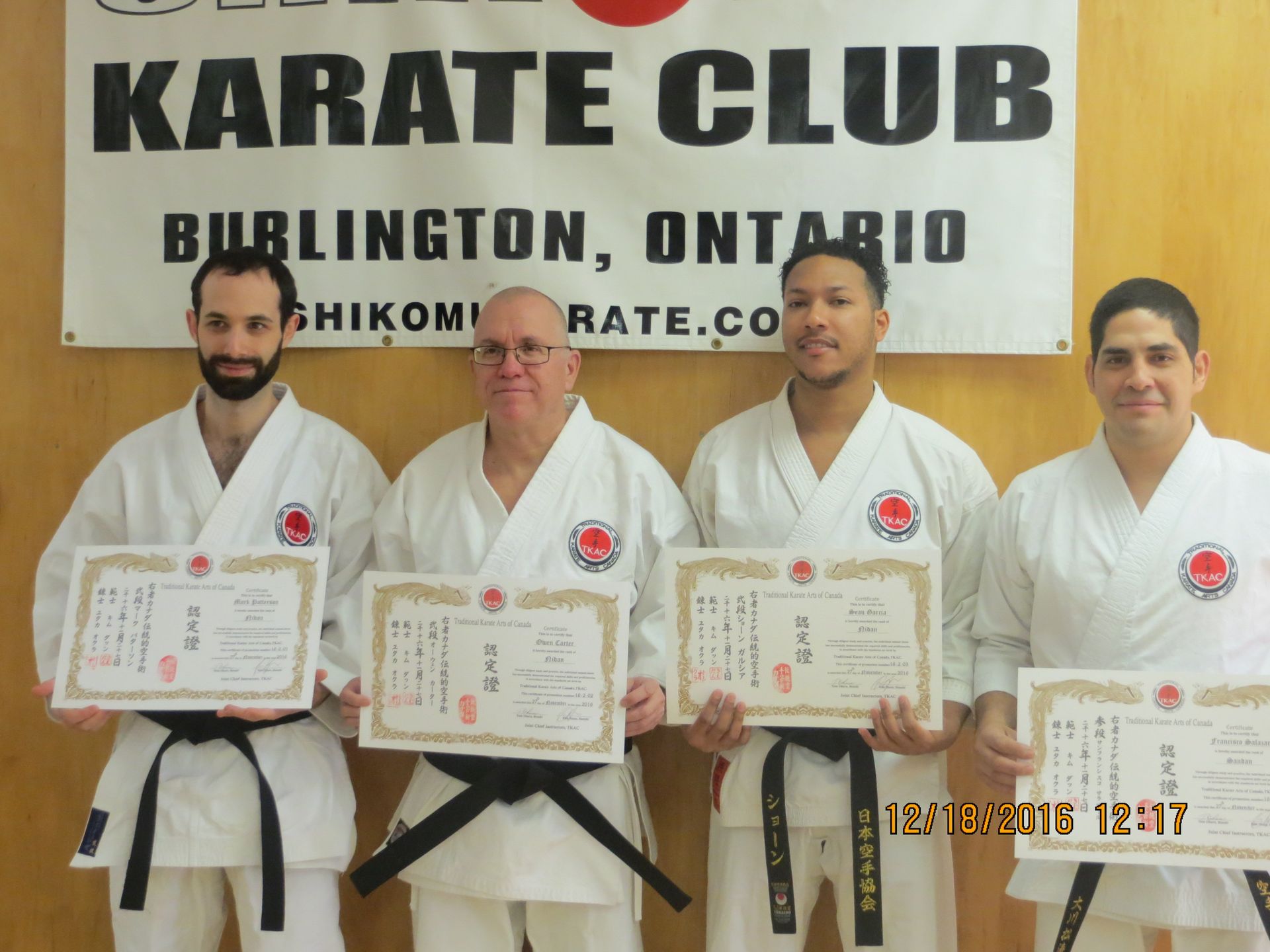 Dan Grading Certificates