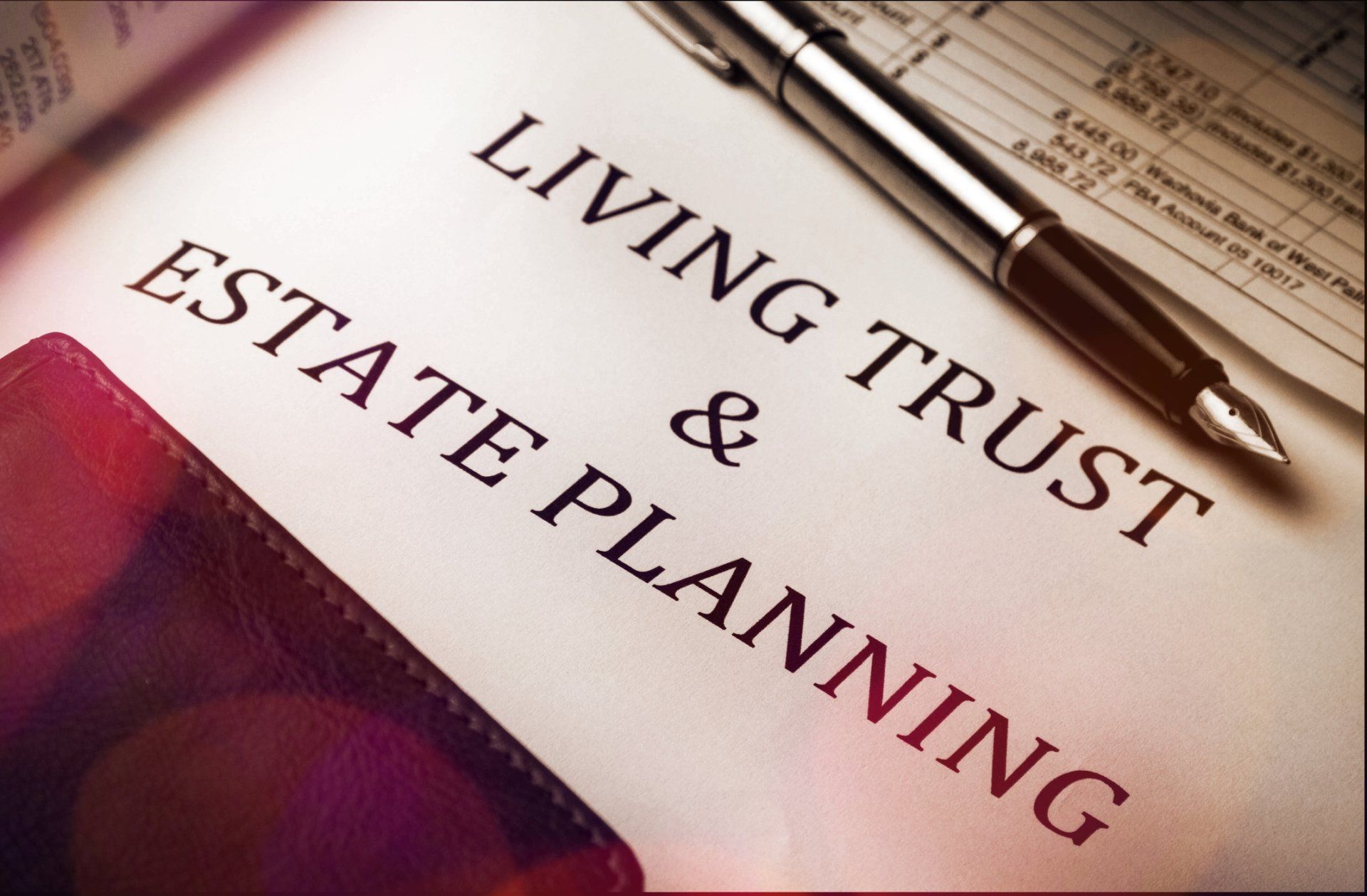 Wills And Probate — Living Trust And Estate Planning Form On A Desk in Providence, RI