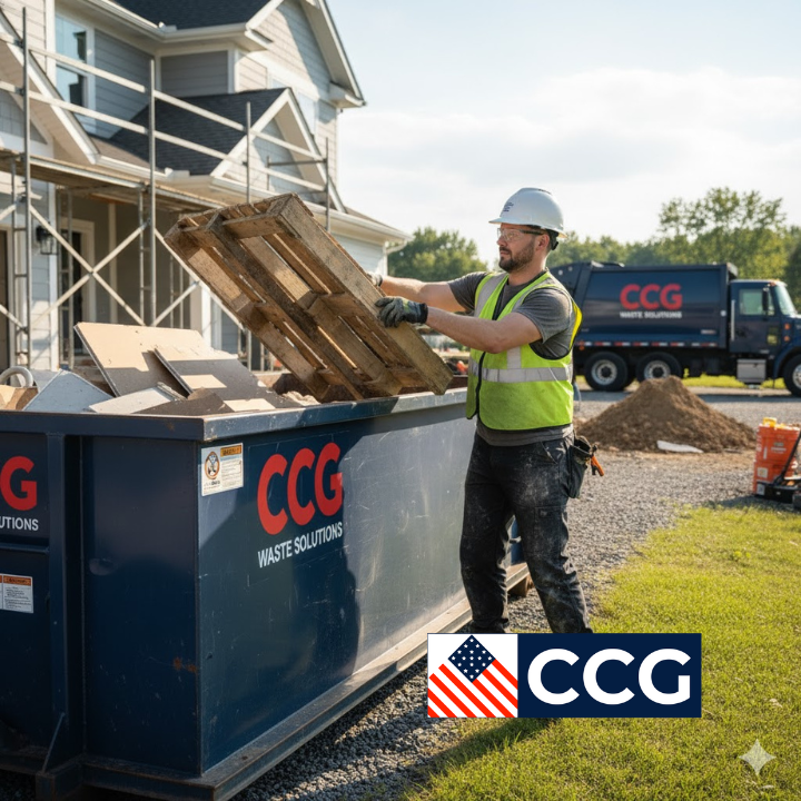 Construction debris removal Worthington Ohio.