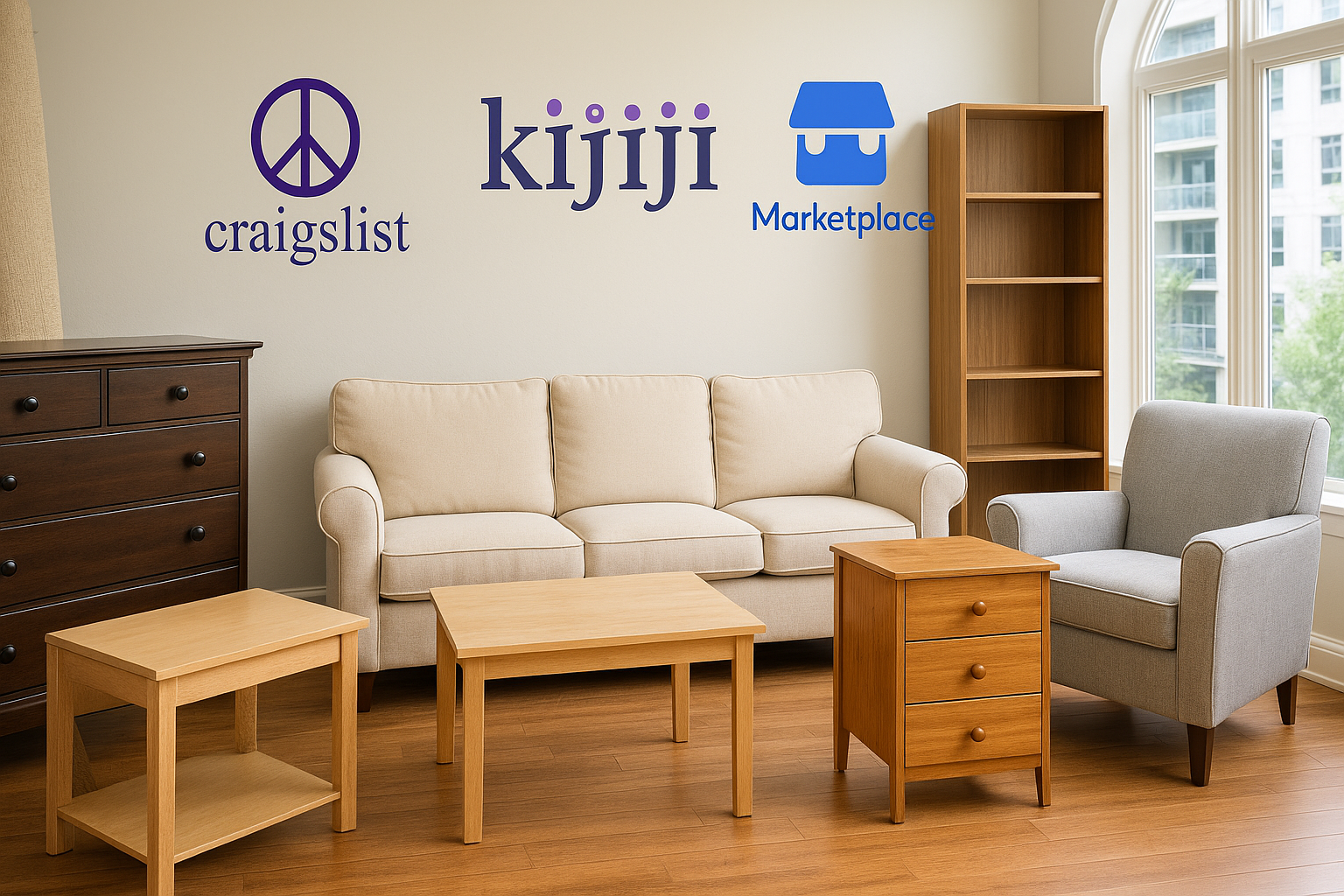 Kijiji Craigslist and Facebook Marketplace furniture Delivery
