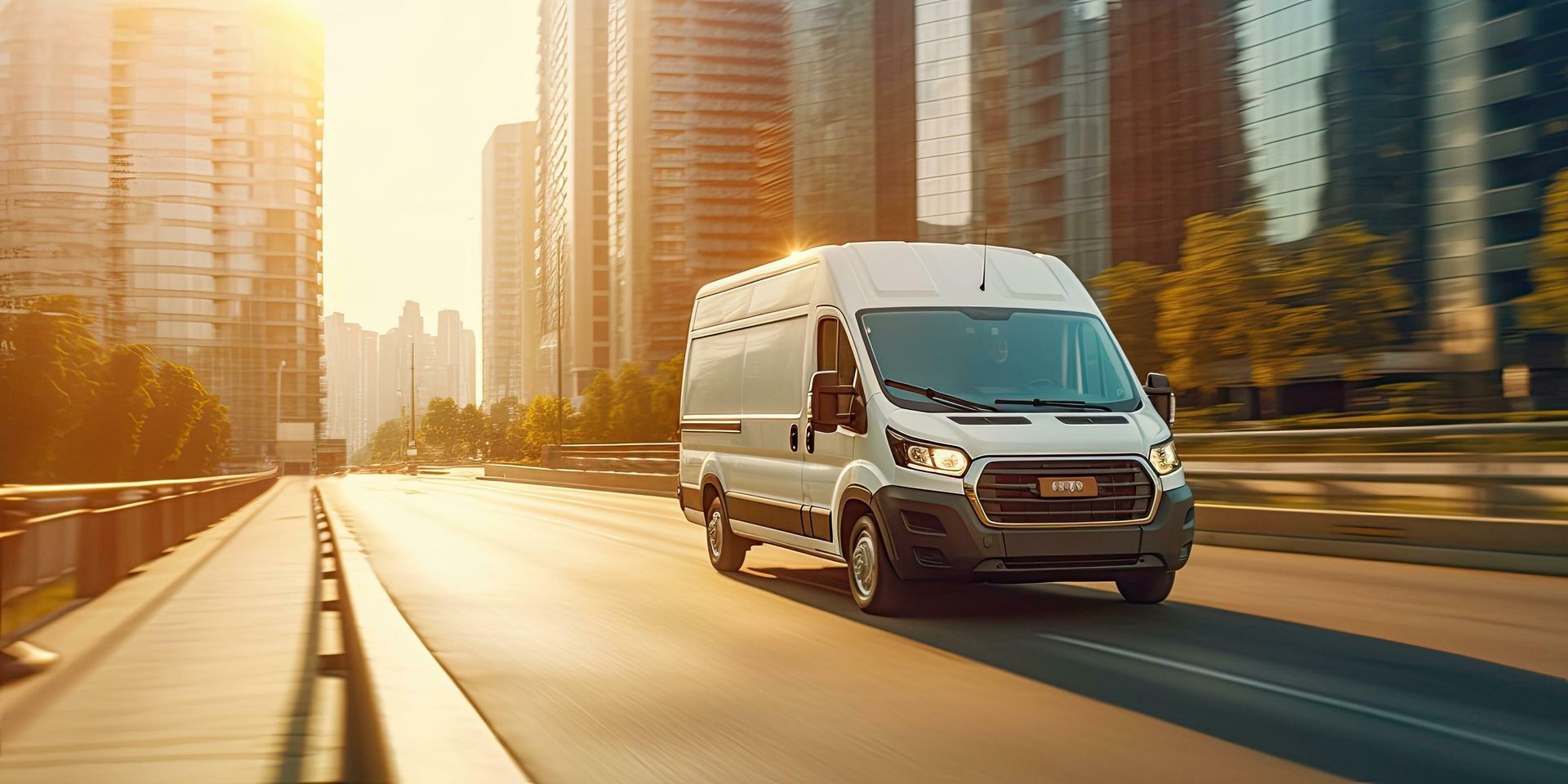 Fast Moving Delivery Van in Downtown Toronto and the GTA