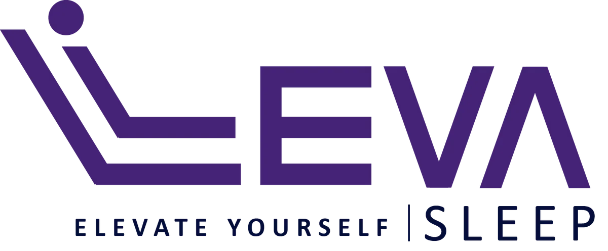 White and Purple Leva Sleep Logo