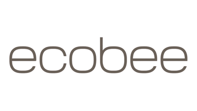 A logo for ecobee is shown on a white background.