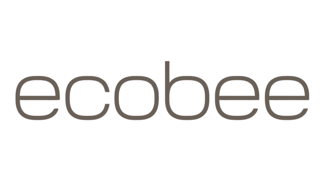 A logo for ecobee is shown on a white background.