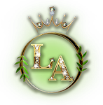 Gold crown above a gold ring with the letters 