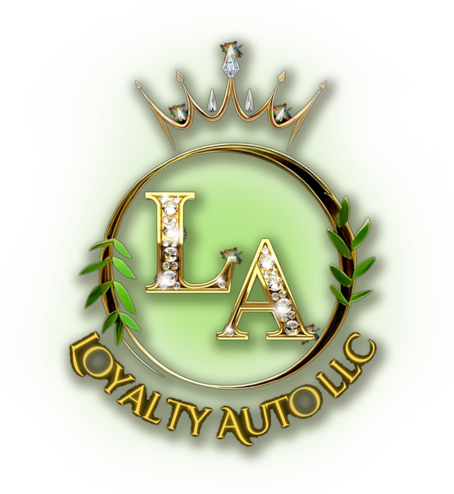 Gold crown and circular logo with