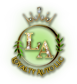 Gold crown and circular logo with