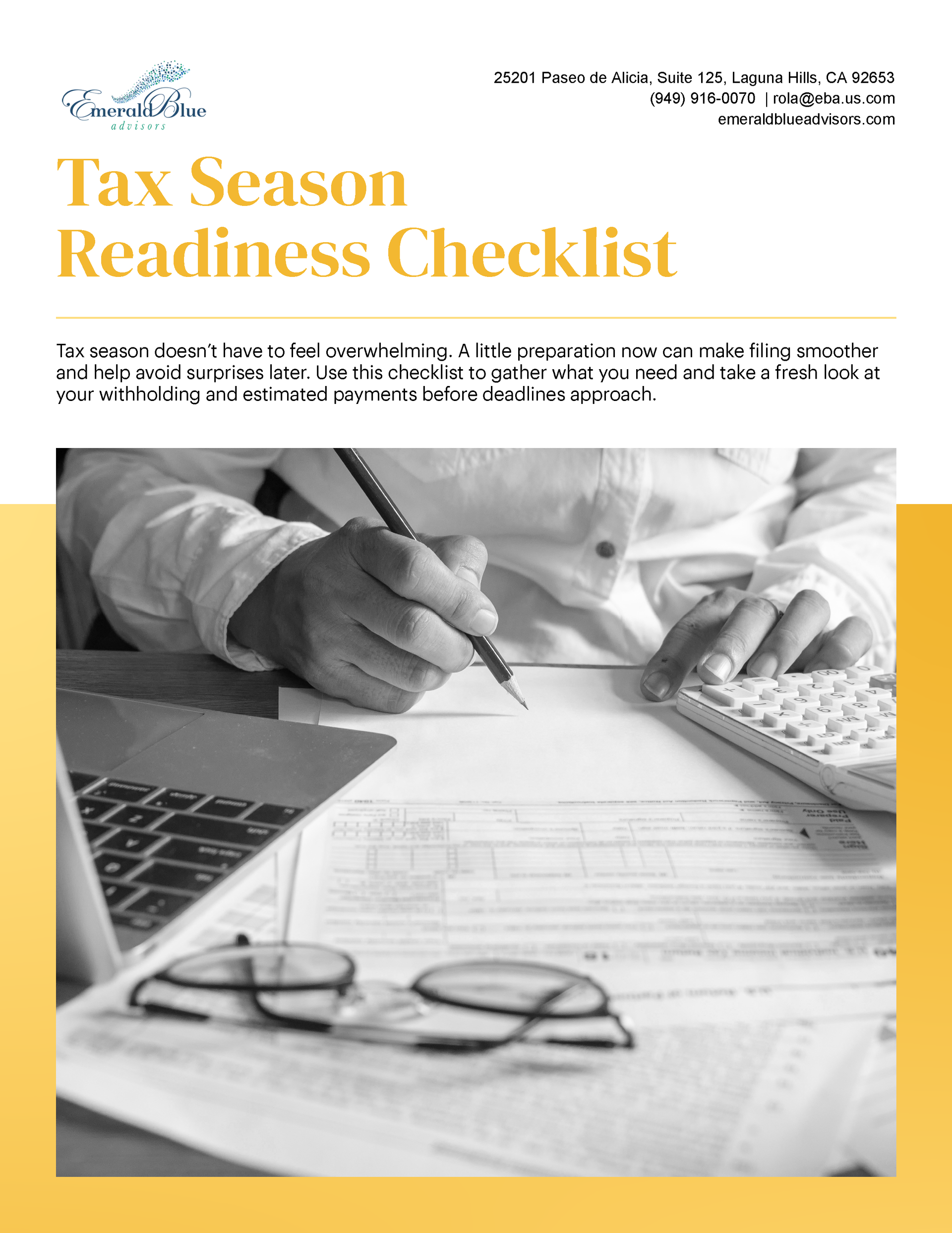 Tax Season Readiness Checklist