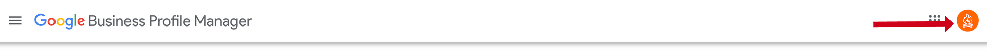 Google business profile manager screenshot showing your account profile photo