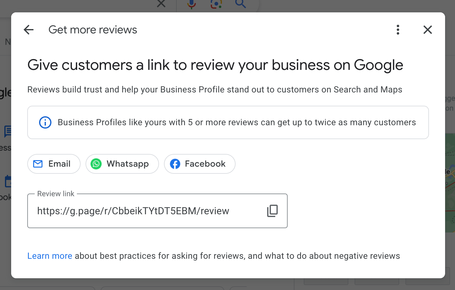 Screenshot of Google