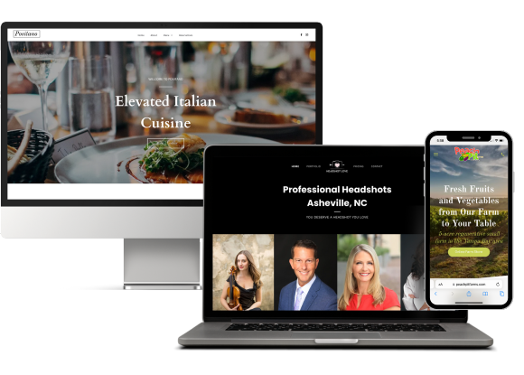 Bonfire Creative Web Design Sample Screenshots