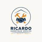 Ricardo HandyMan Service logo with handshake, tools, and the tagline “Fix It • Build It • Trust It”