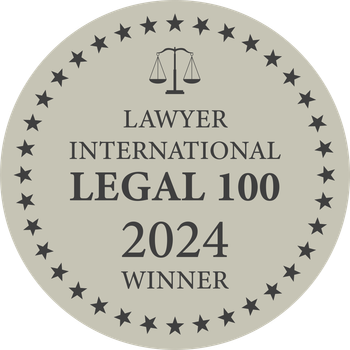 Marjon Law - Lawyer International Legal 100 – 2024 Winner -
Best Emerging Law Firm 2024
