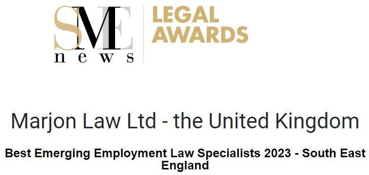 Marjon Law - Best Emerging Employment Law Specialists 2023 - South East England