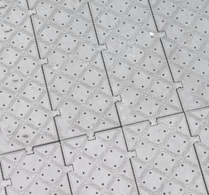 grey grid mat hard flooring