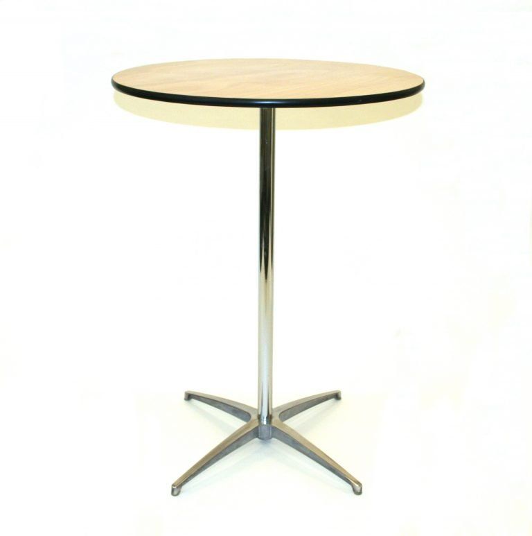 wooden top poseur table