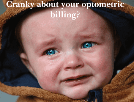 optometric billing cranky blue eyes baby