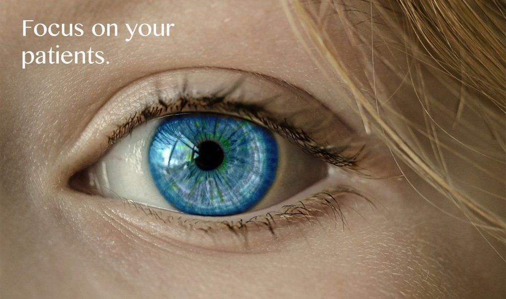optometric billing focus patients blue eyes