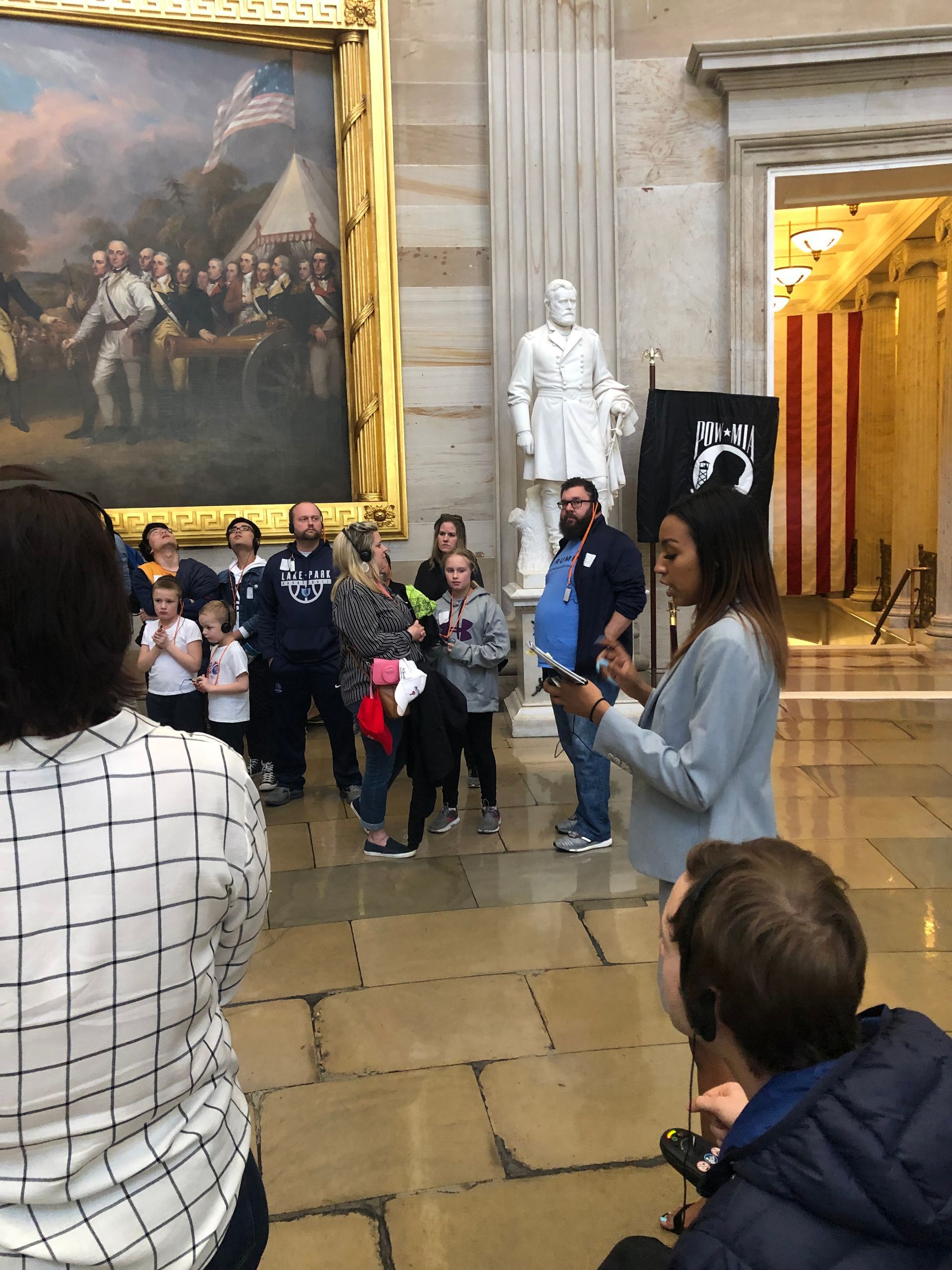 Arielle Nash interning on Capitol Hill