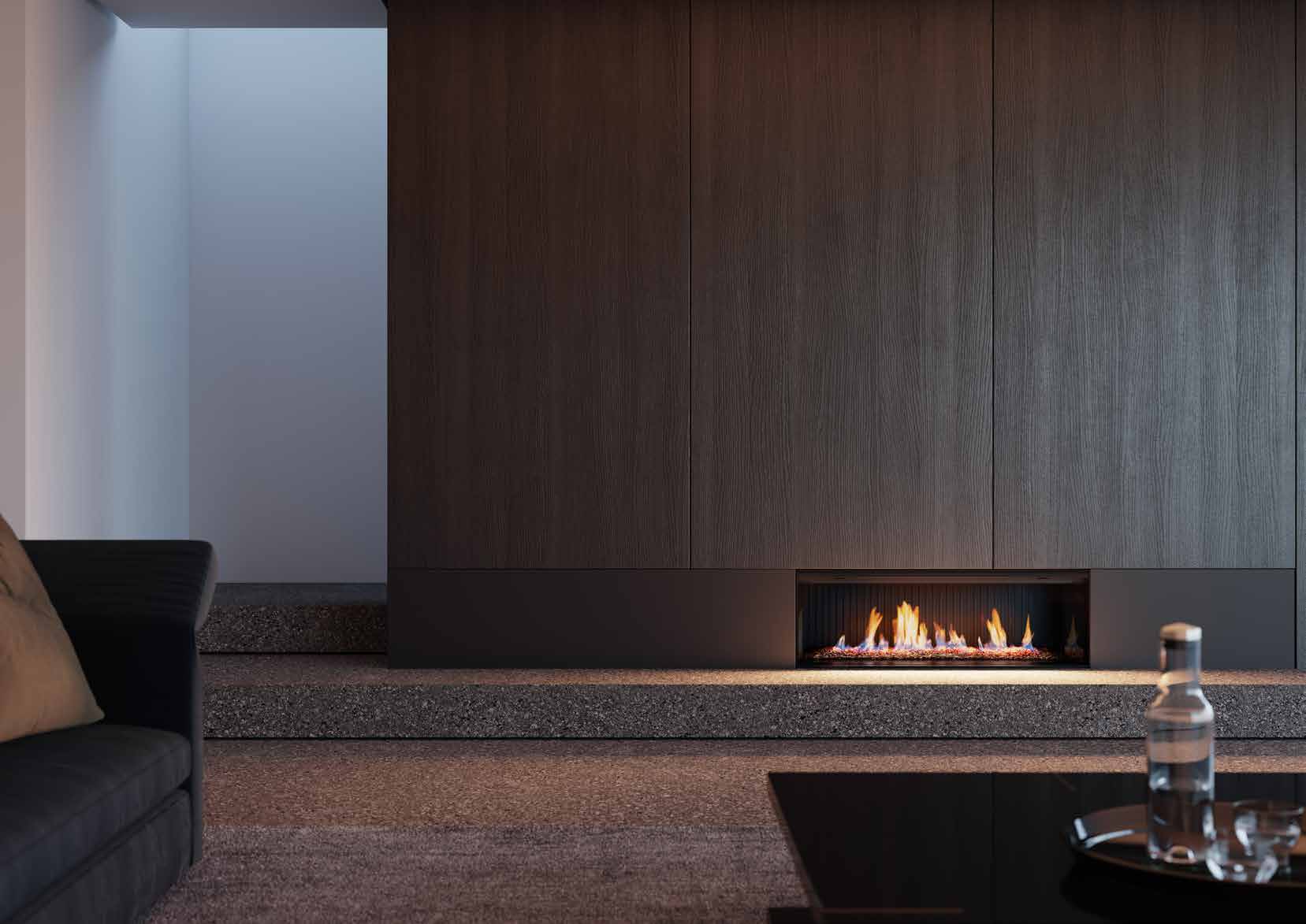 Premium classic indoor gas fireplace
