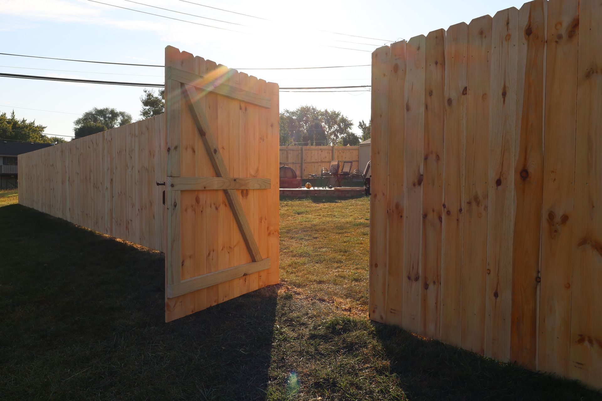 pressure treated pine fence installation Illinois