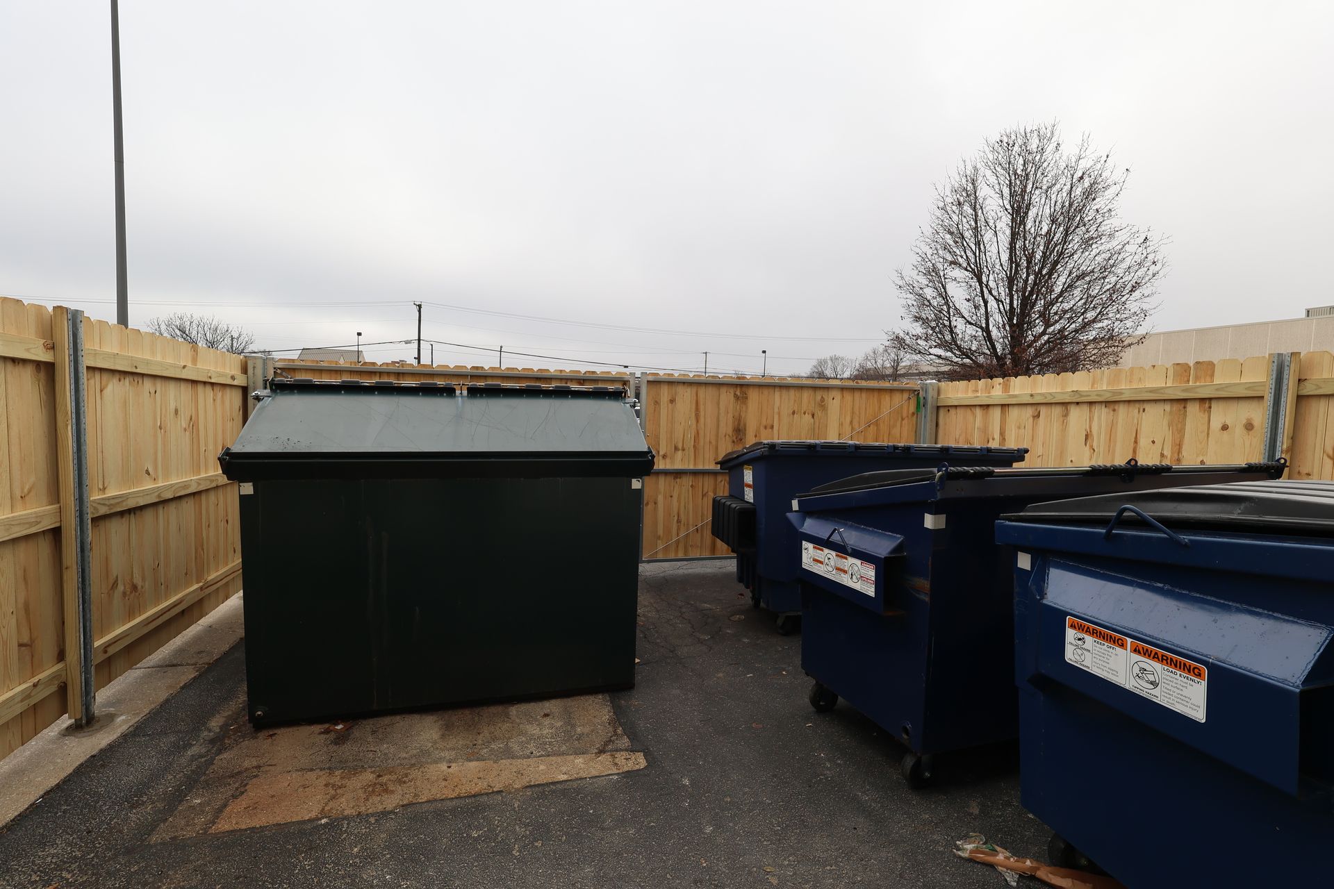 commercial dumpster enclosure installation Illinois