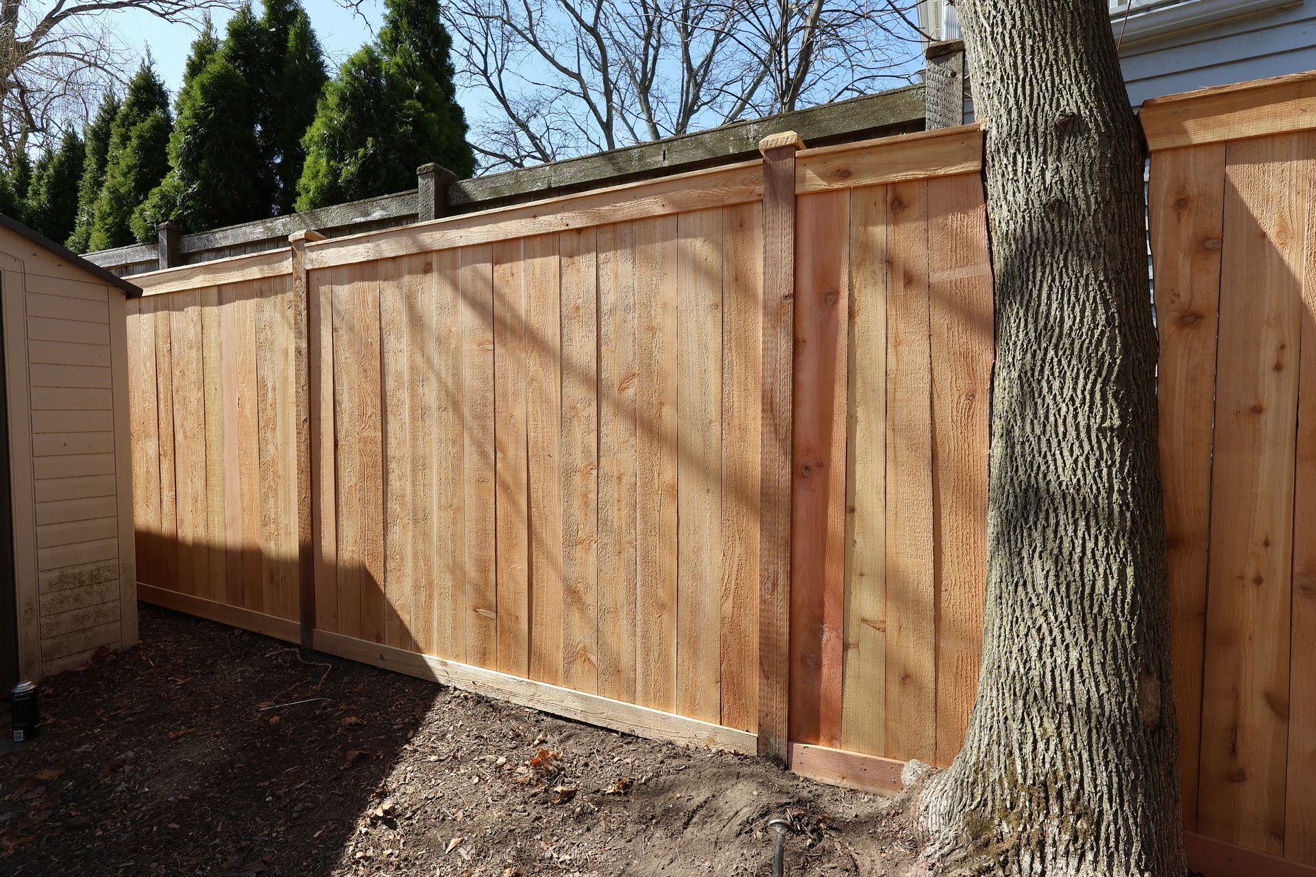 cedar fence installation Illinois