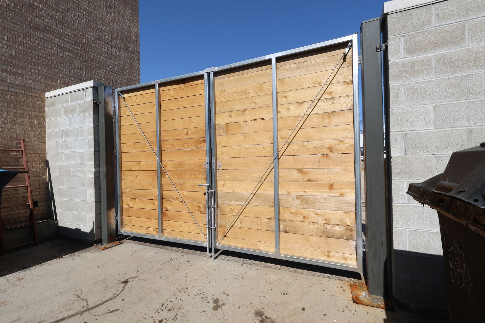 dumpster corral installation Illinois