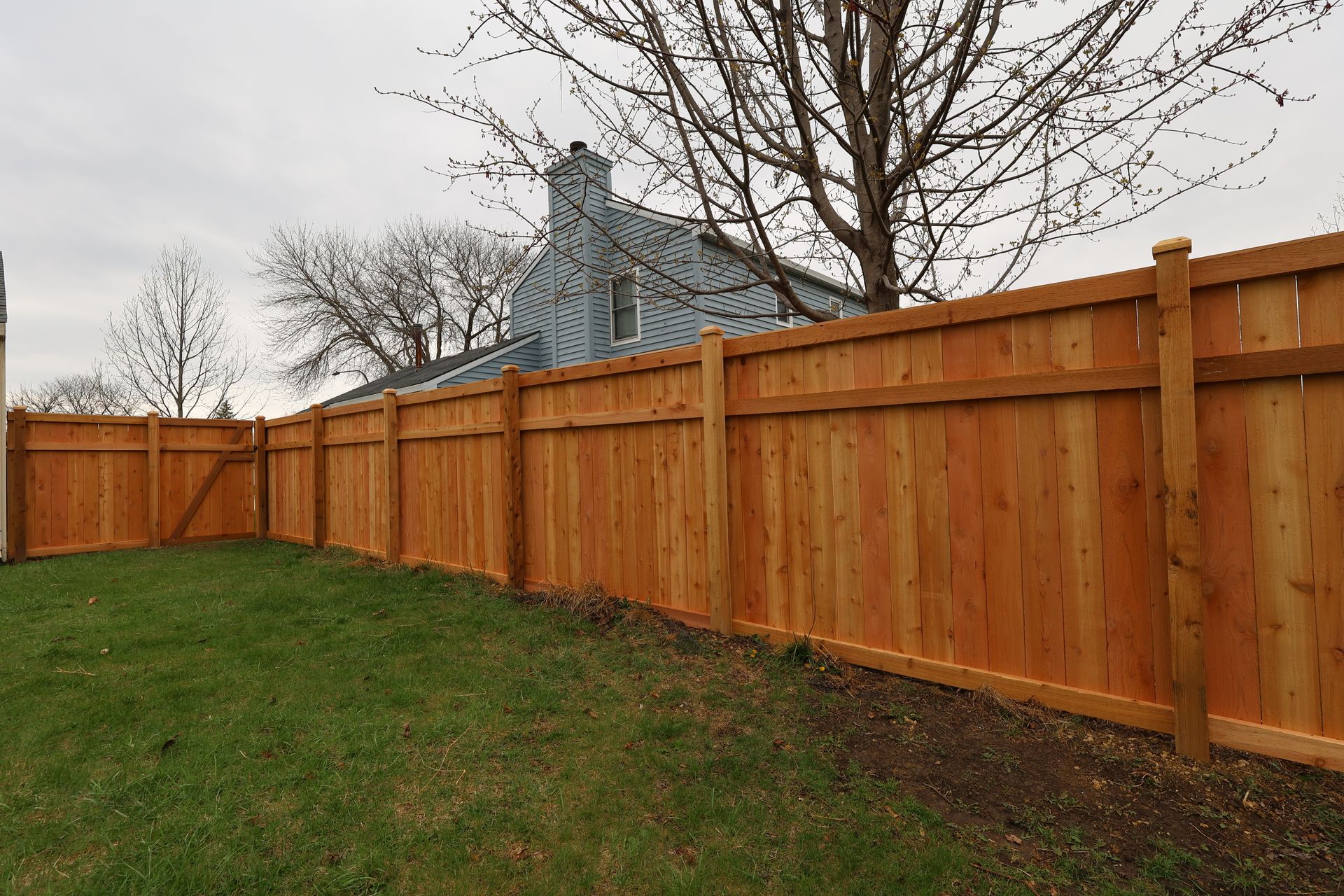 cedar fence installation Illinois