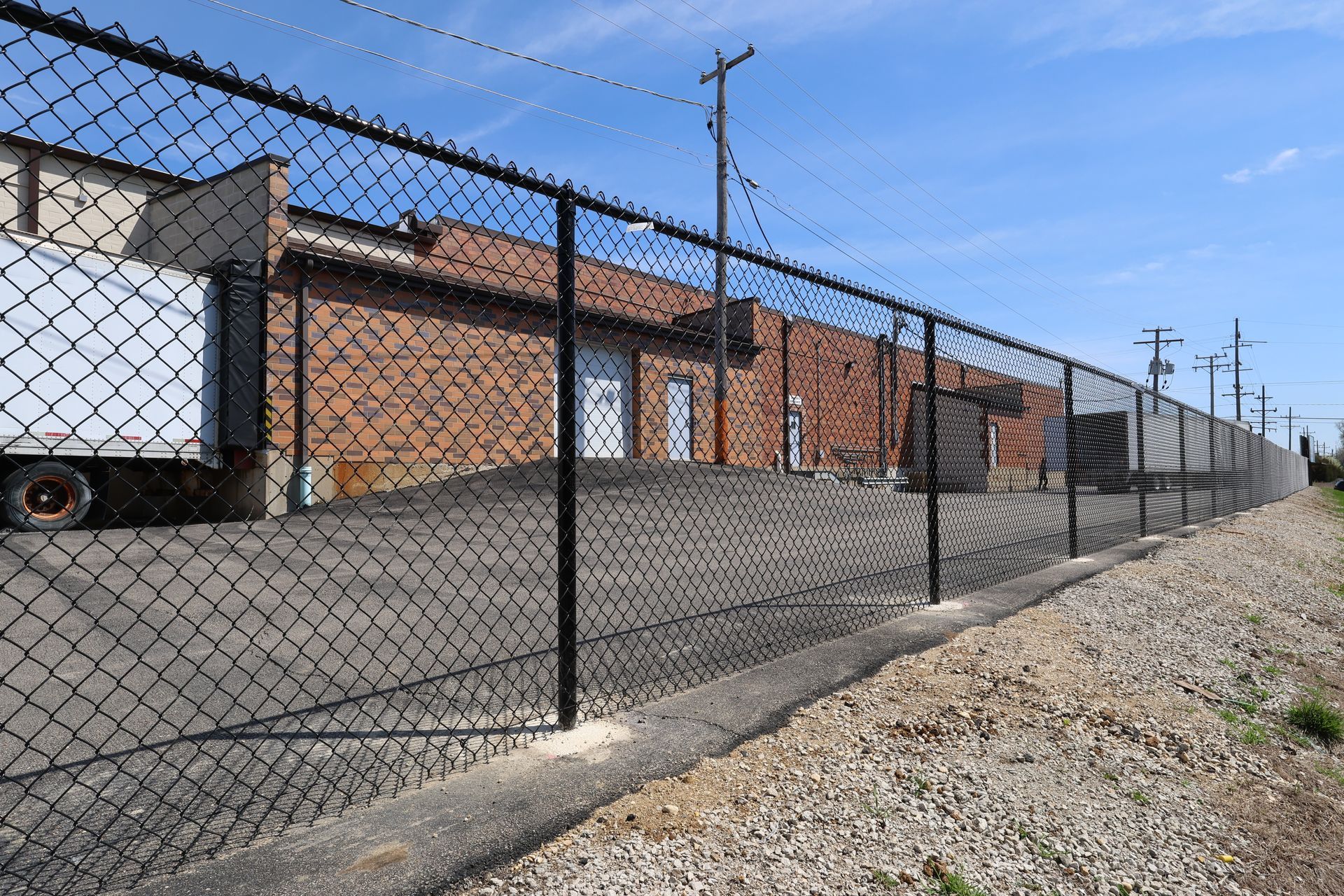 Commercial Black Chain Link Fence Installation Illinois