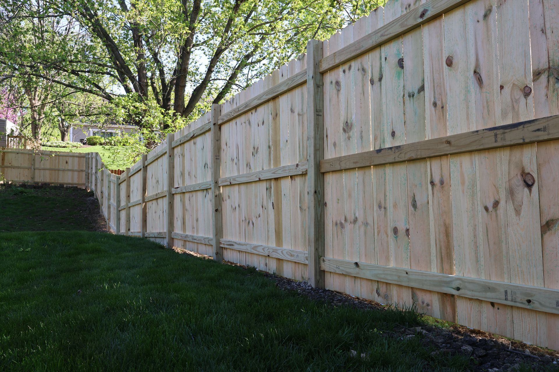 treated pine fence installation Illinois