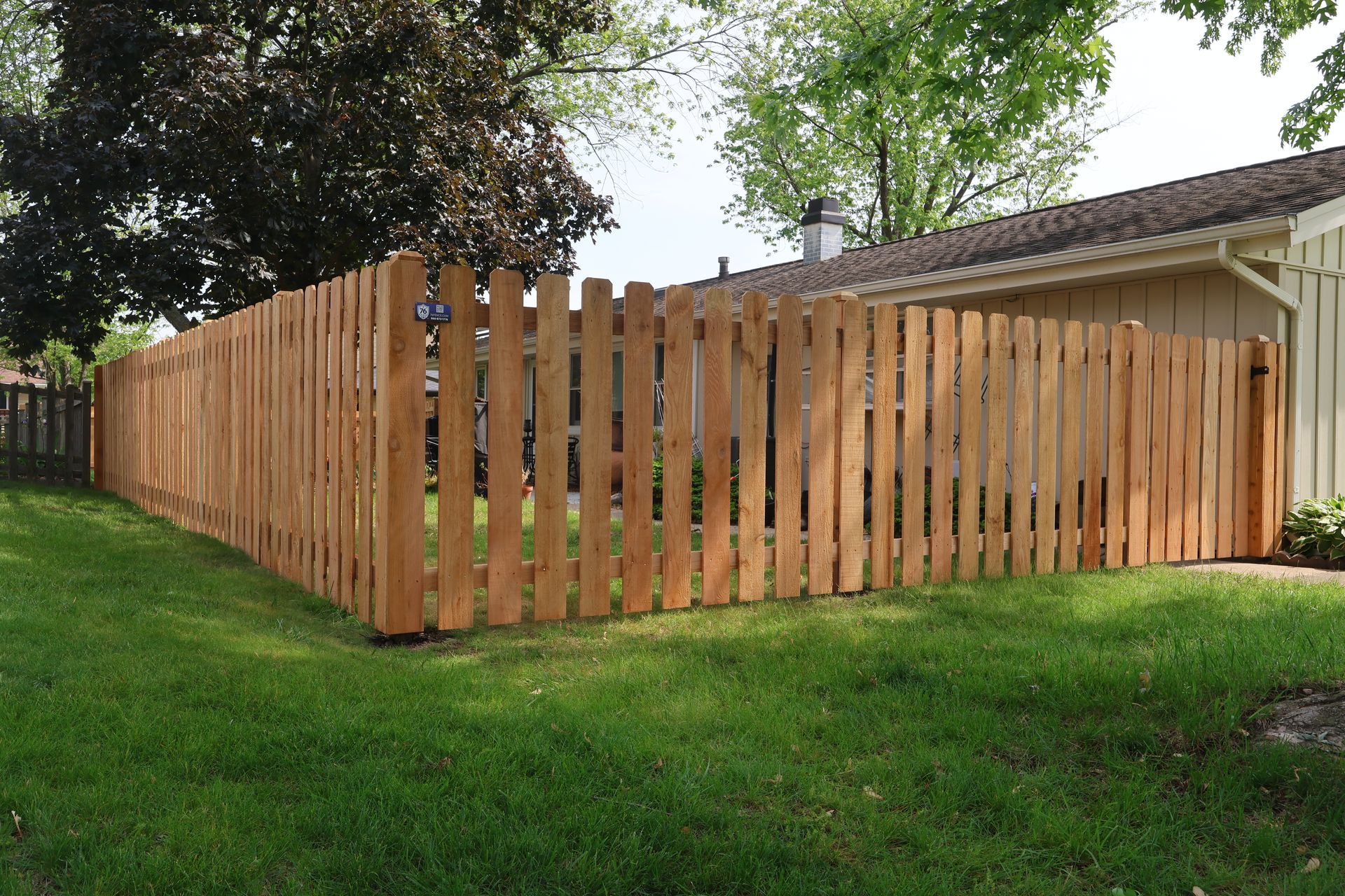 cedar fence installation Illinois