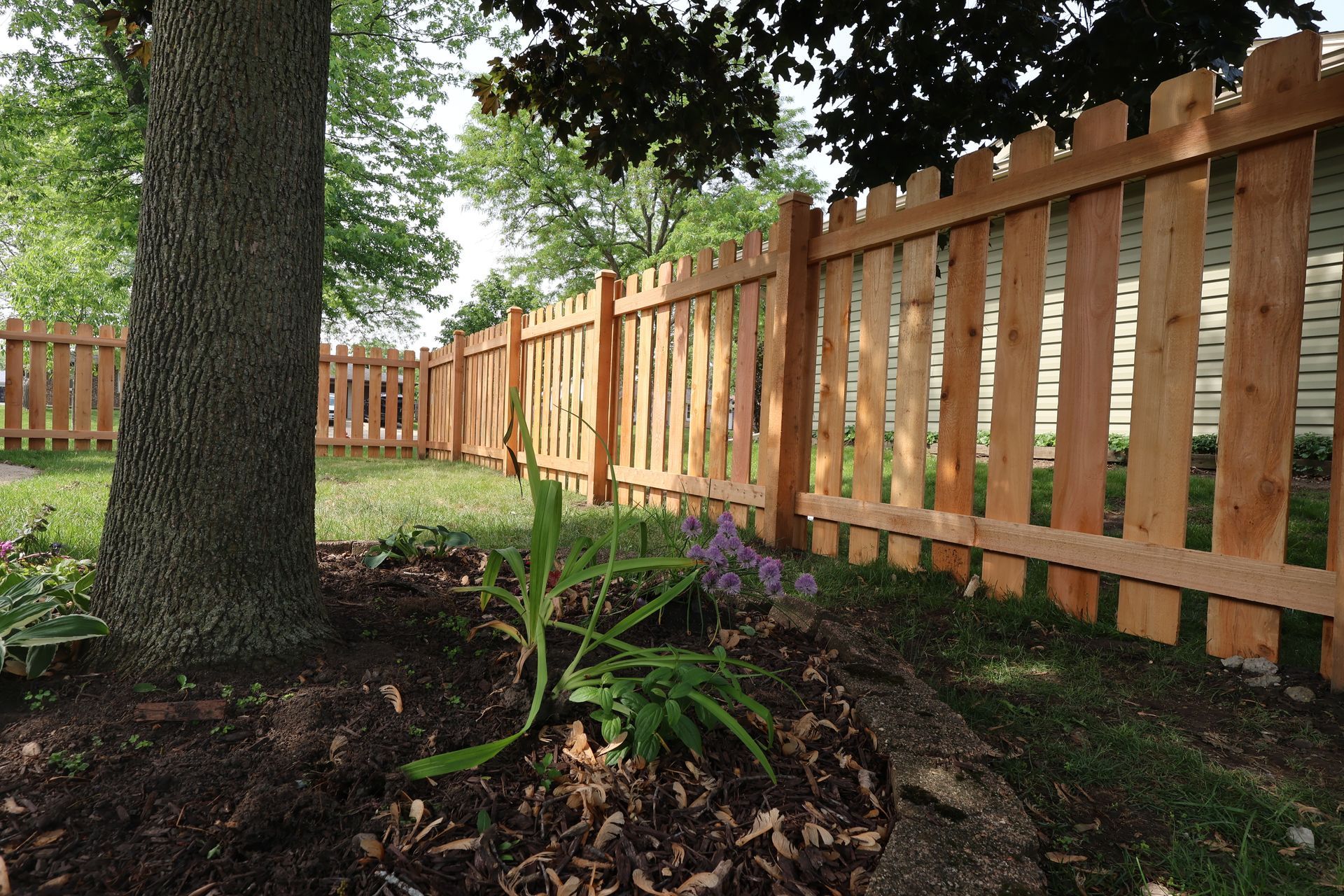 cedar fence installation Illinois