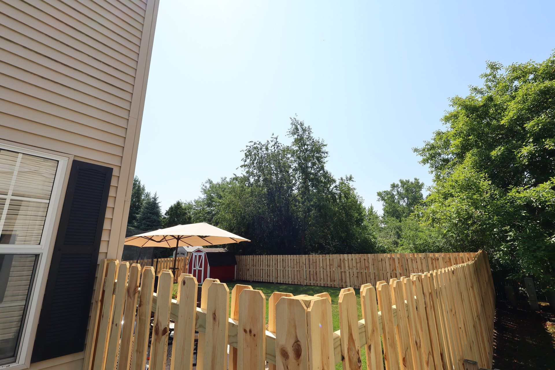 wood fence installation Illinois pressure treated pine fencing