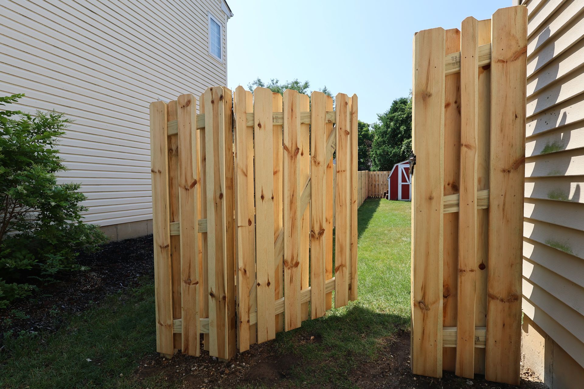 wood fence installation Illinois pressure treated pine fencing