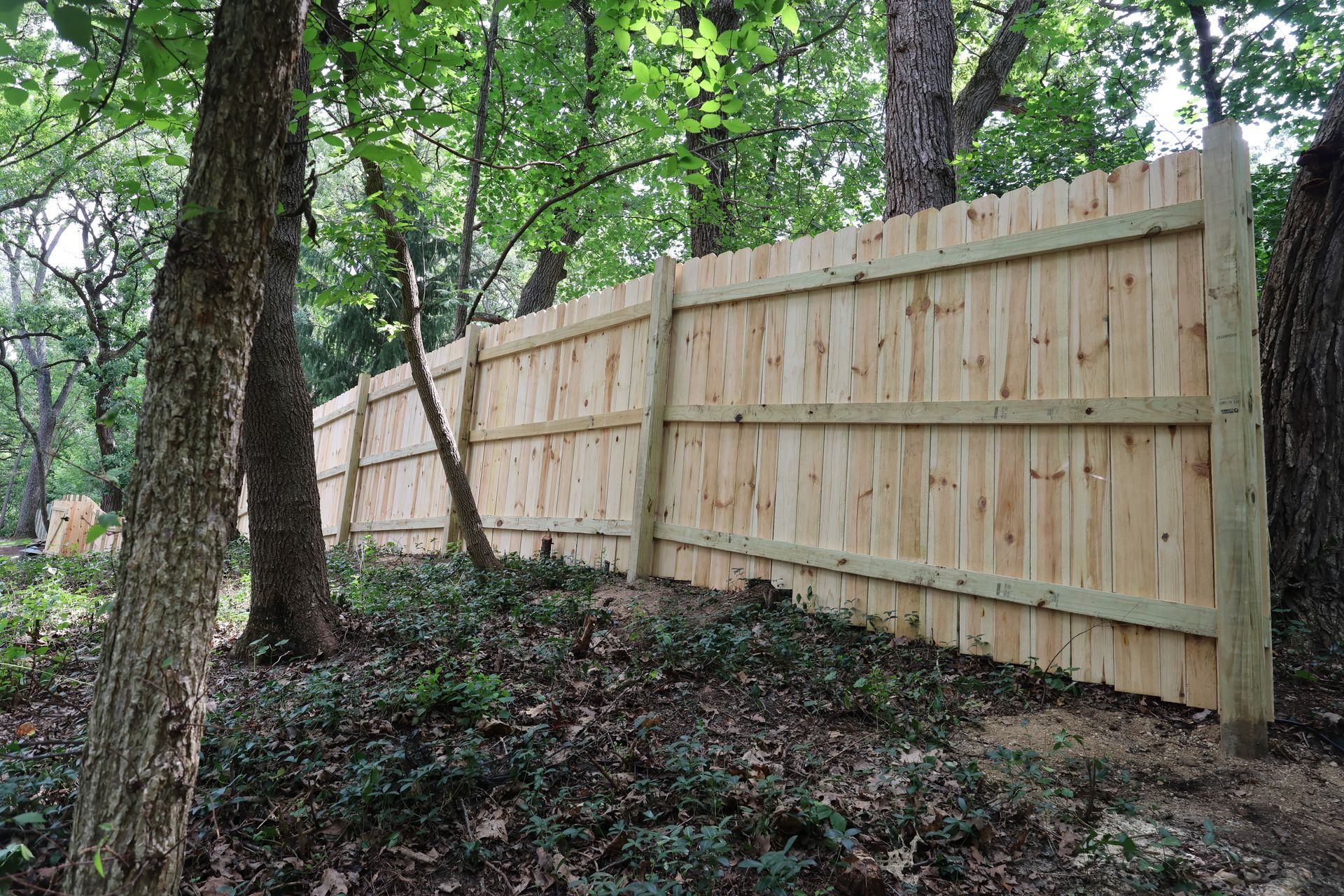 treated pine fence installation Illinois