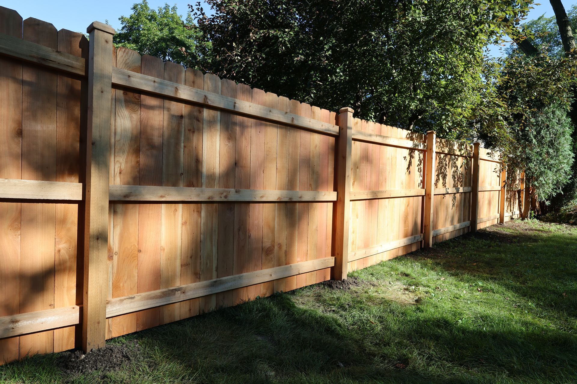 cedar privacy fence installation Illinois